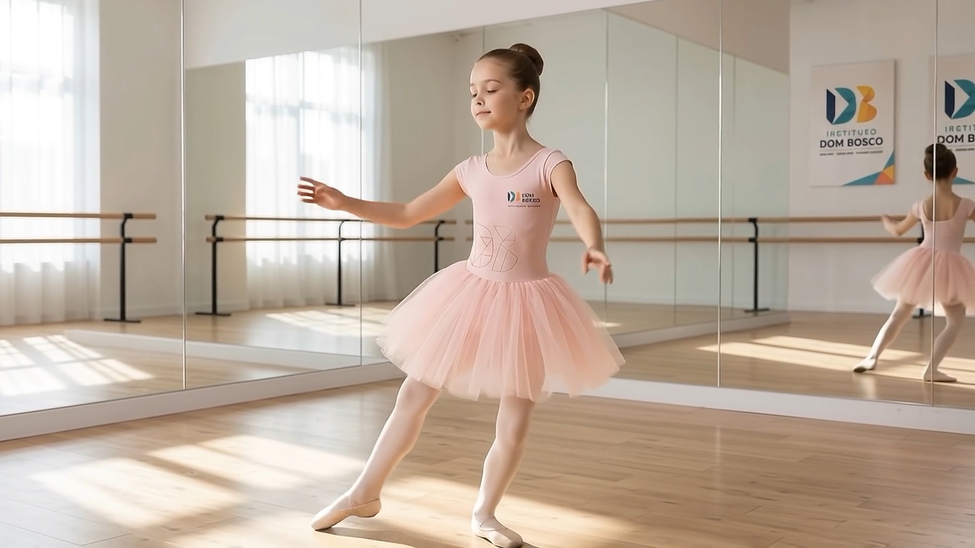 Cena do filme ilustrativo de Ballet: bailarina no estúdio